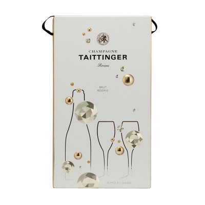 TAITTINGER  BRUT RES +2 FLUTES