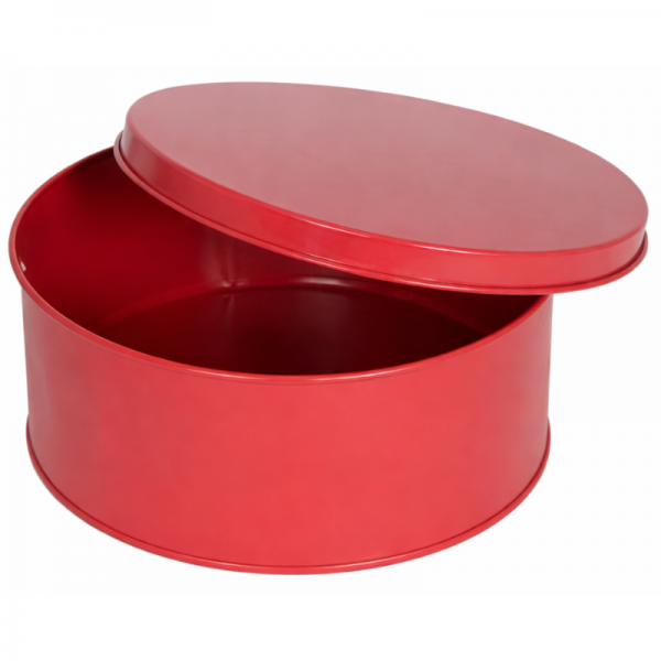 Round Metal With Lid