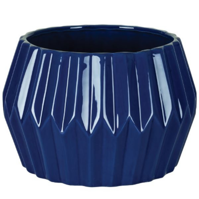 ROUND BLUE POT